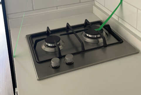 Instalación segura de encimera