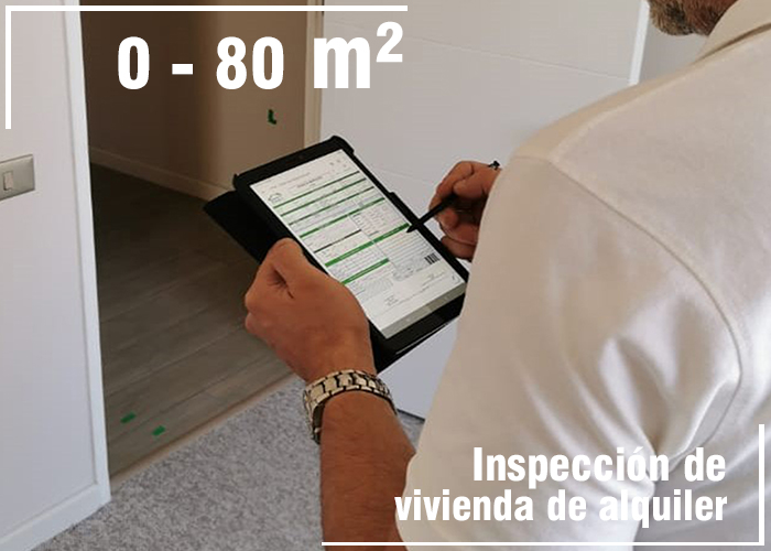 Inspección de vivienda en alquiler de 0 m² a 80 m²