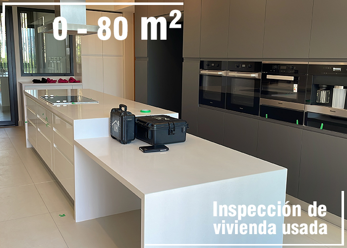 Inspección de vivienda usada o segunda mano de 0 m² a 80 m²