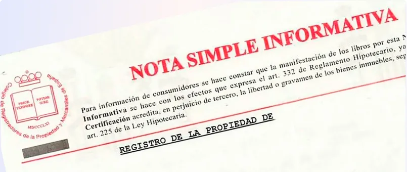 ¿Cómo puedo solicitar la nota simple en el registro de la vivienda?