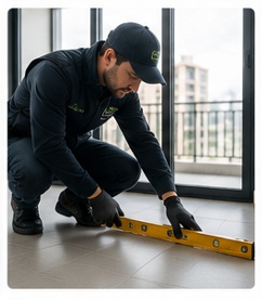 Inspección profesional de suelos ventanas y revestimientos